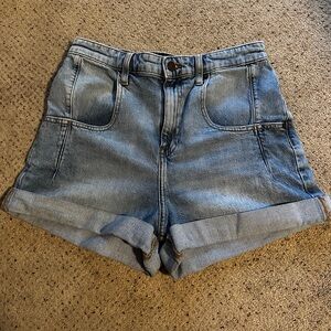 BDG Urban Outfitters Rolled Hem Womens Mom Shorts